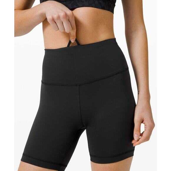 Lululemon Wunder Train High-Rise Short 6" Black Athleisure Gym Work Out sz 4 - Picture 4 of 11